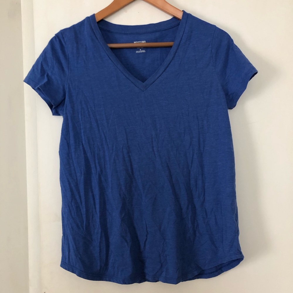 🛍 Heather Blue Mossimo V-Neck